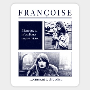 Francoise Hardy Sticker